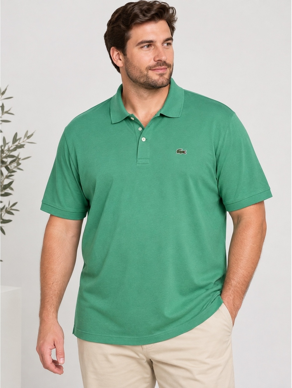 Lacoste Classic Green Polo Shirt Size 8 or XXL